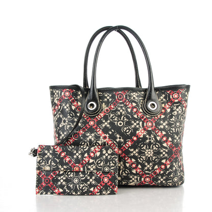 Chanel Coated Canvas Coco Tote Black 4 of 8