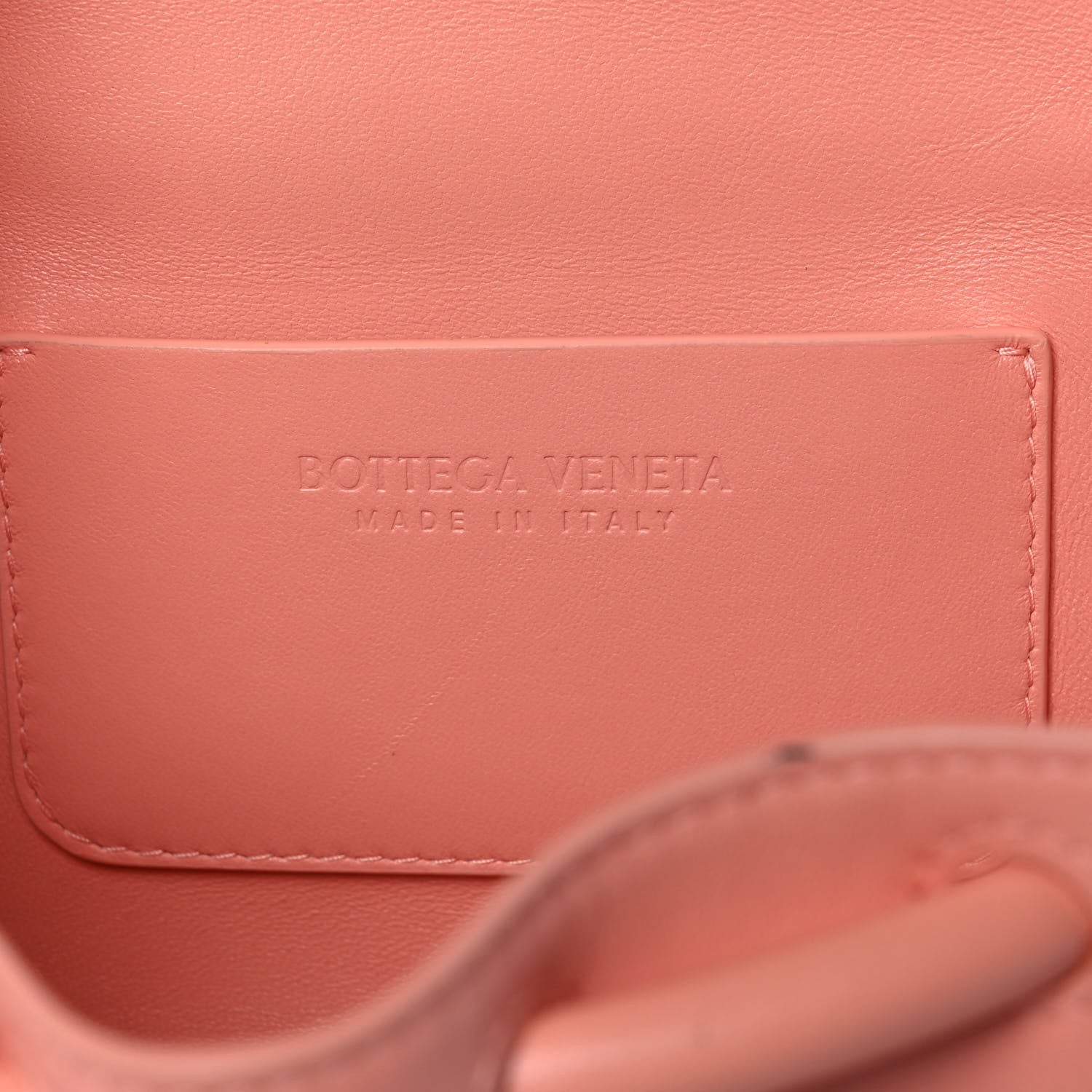 Bottega Veneta Lambskin Small Beak Triangle Flap Shoulder Bag Peachy Silver 6 of 11