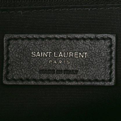 Saint Laurent Crinkled Calfskin Matelasse Monogram Medium Niki Chain Satchel Black 6 of 11