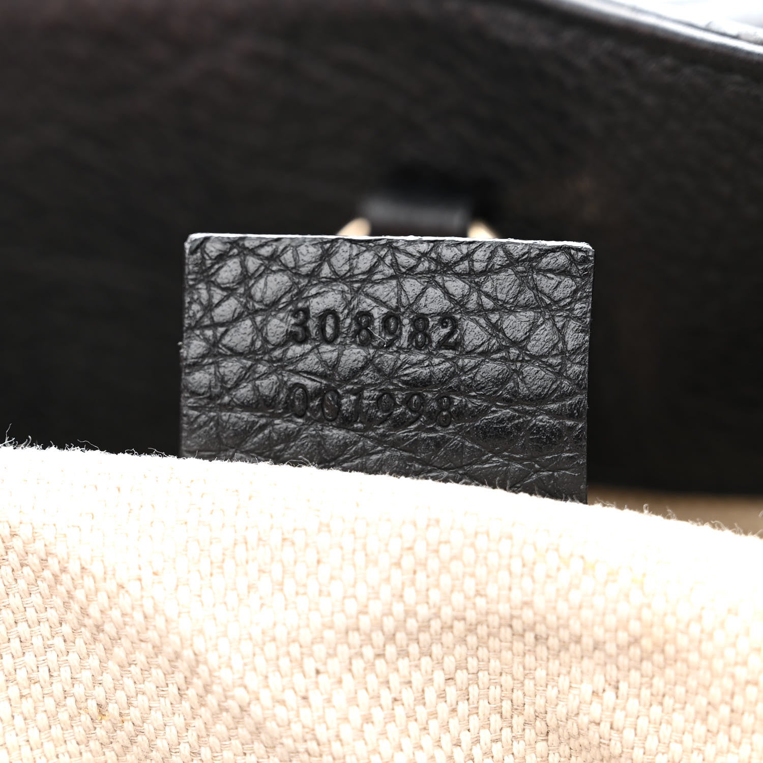 Gucci Pebbled Calfskin Medium Soho Chain Shoulder Bag Black 7 of 12