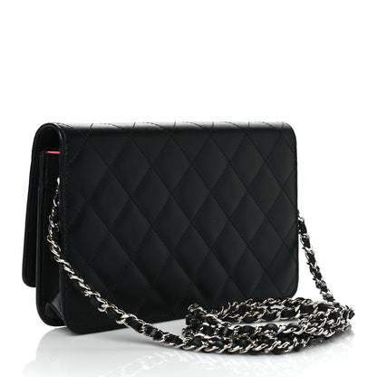 Chanel Calfskin Quilted Cambon Wallet On Chain WOC Black 3 of 12