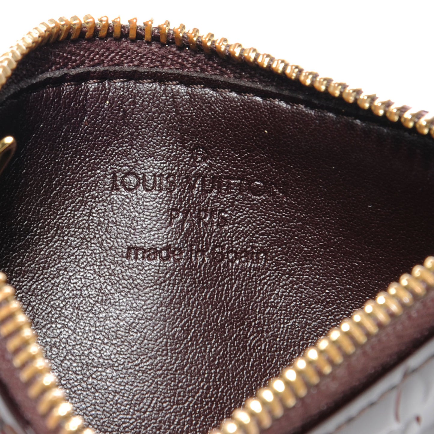 Vernis Pochette Key Pouch Amarante
