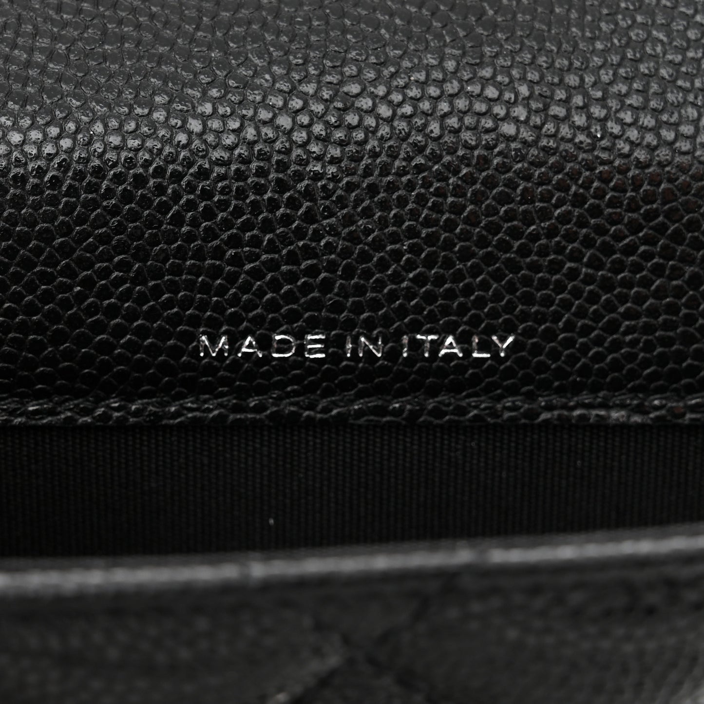 Caviar Quilted My Everything Belt Flap Card Holder Black