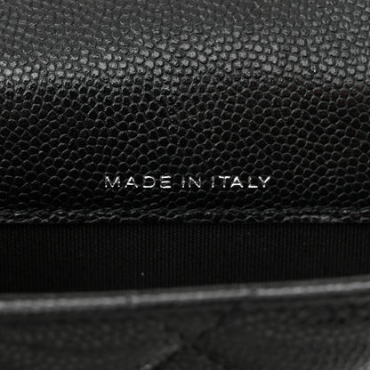 Chanel Caviar Quilted My Everything Belt Flap Card Holder Black 7 of 11