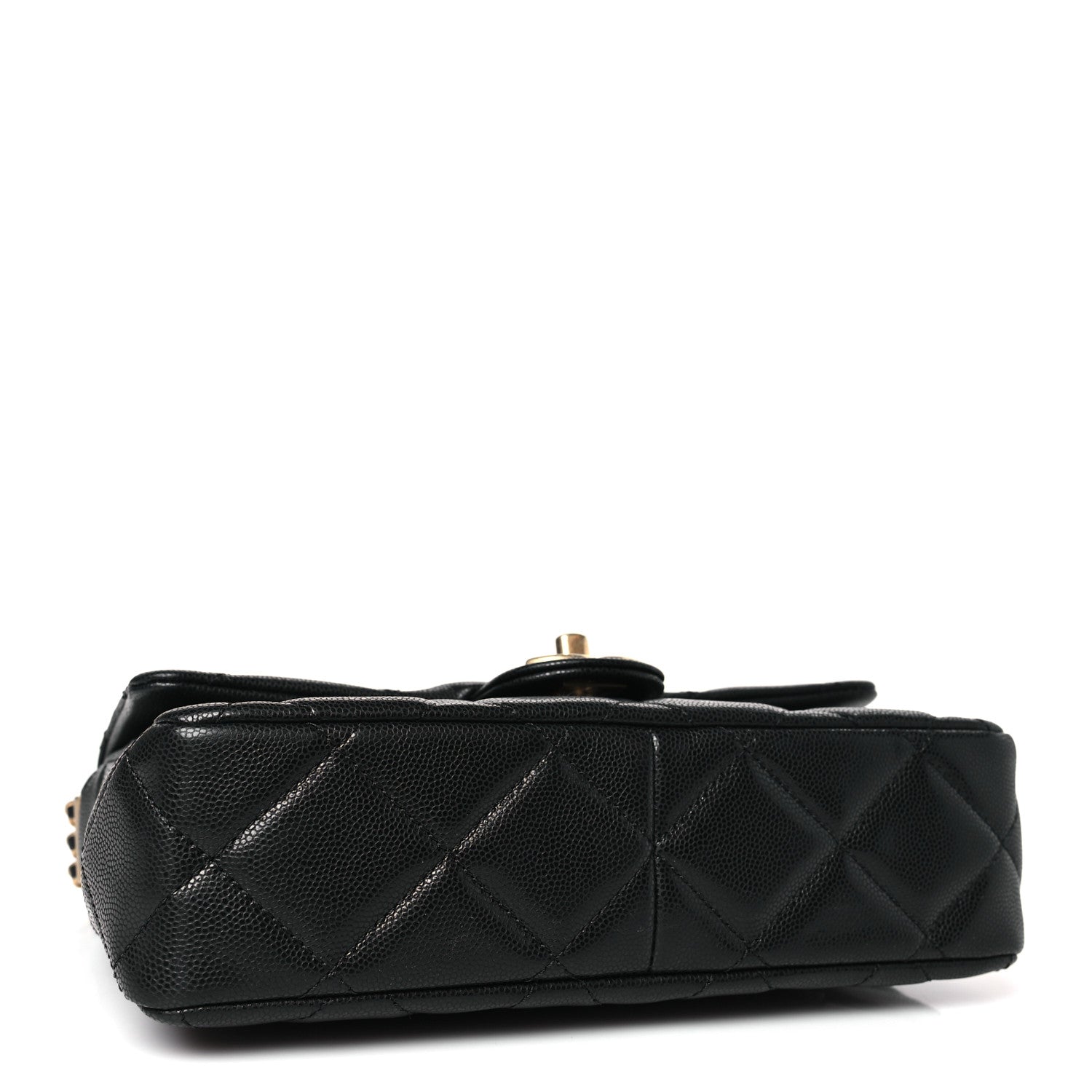 Chanel Caviar Quilted Chain Messenger Flap Bag Black 4 of 9