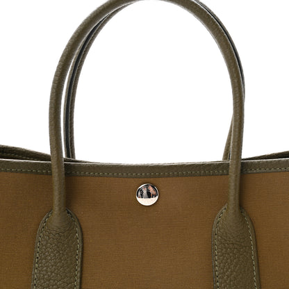 Hermes Toile Militaire Negonda Garden Party 30 TPM Vert Olive 8 of 10