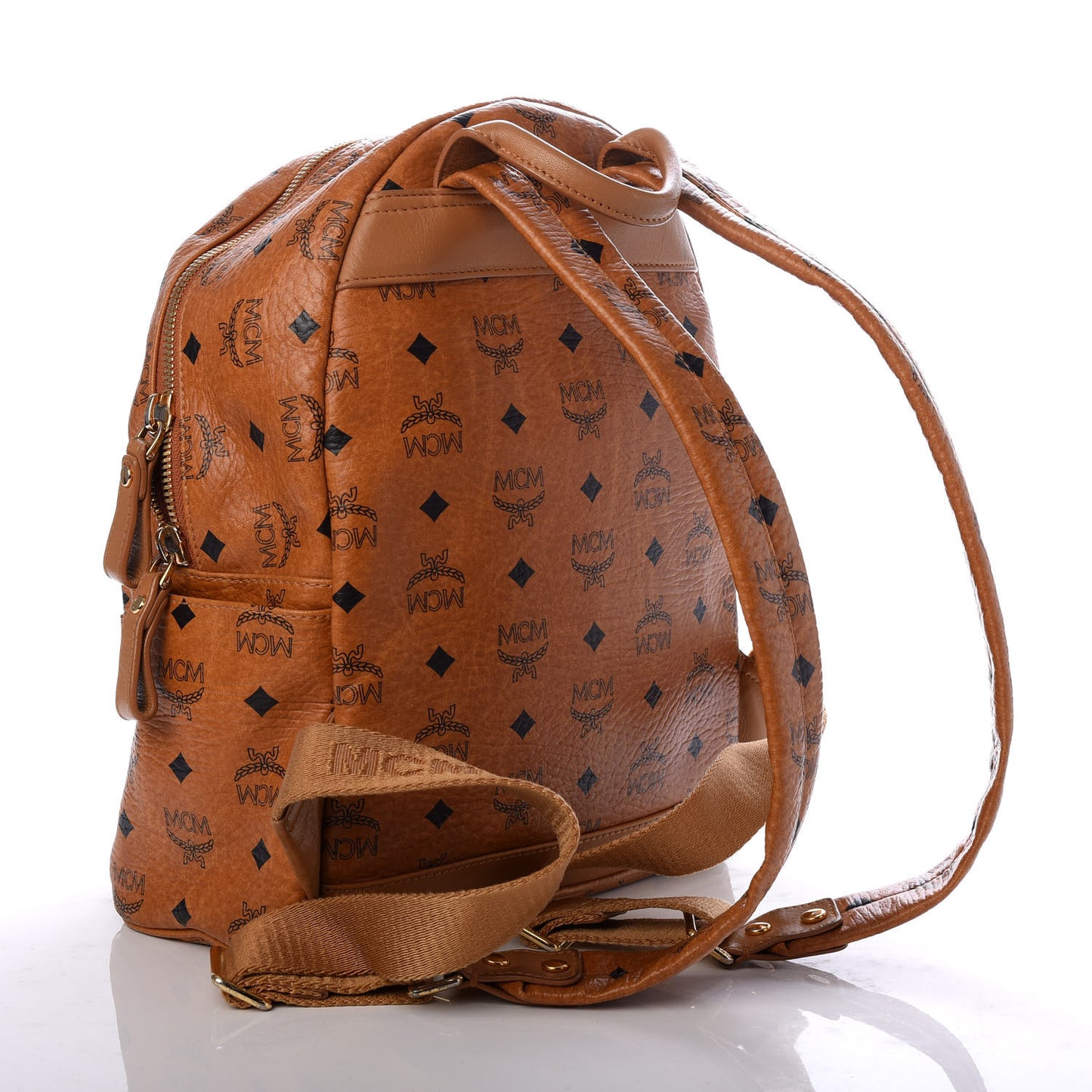 Visetos Small Sprinkle Stud Stark Backpack Cognac