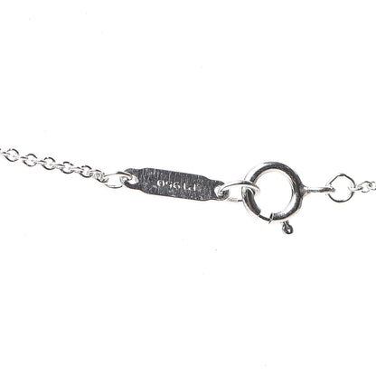 Tiffany Platinum Diamond Small Open Circle Pendant Necklace 3 of 4