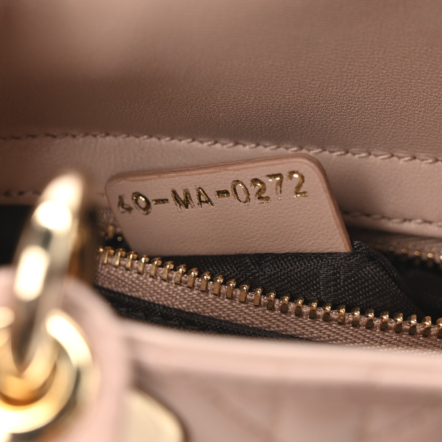 Lambskin Cannage Mini Lady Dior Fard