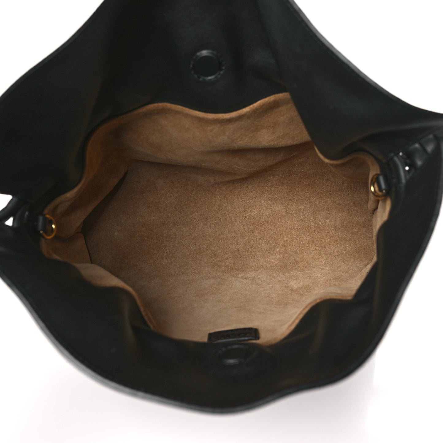 Nappa Flamenco Knot Clutch Black