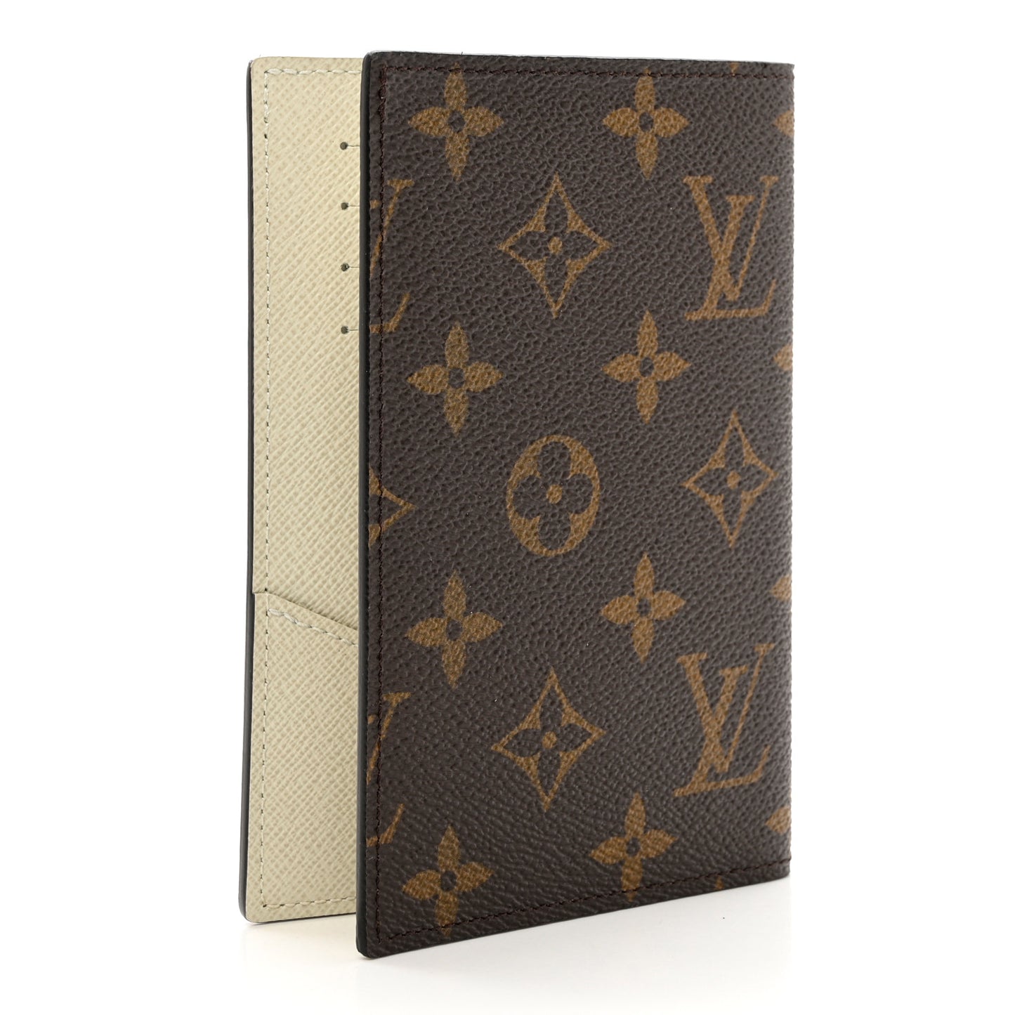 Monogram My LV Heritage Passport Cover White Gris