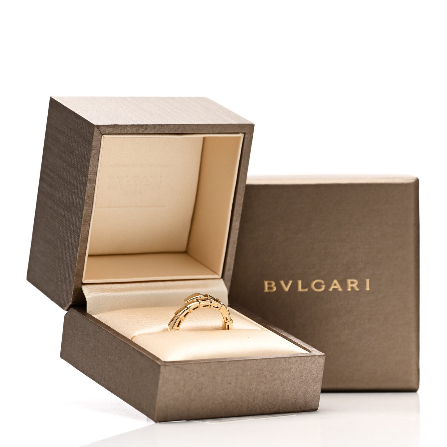 18K Yellow Gold Serpenti Viper Ring XL
