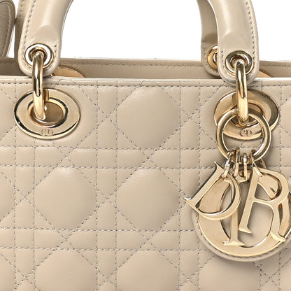 Christian Dior Lambskin Cannage Medium Lady D-Joy Sable 8 of 10