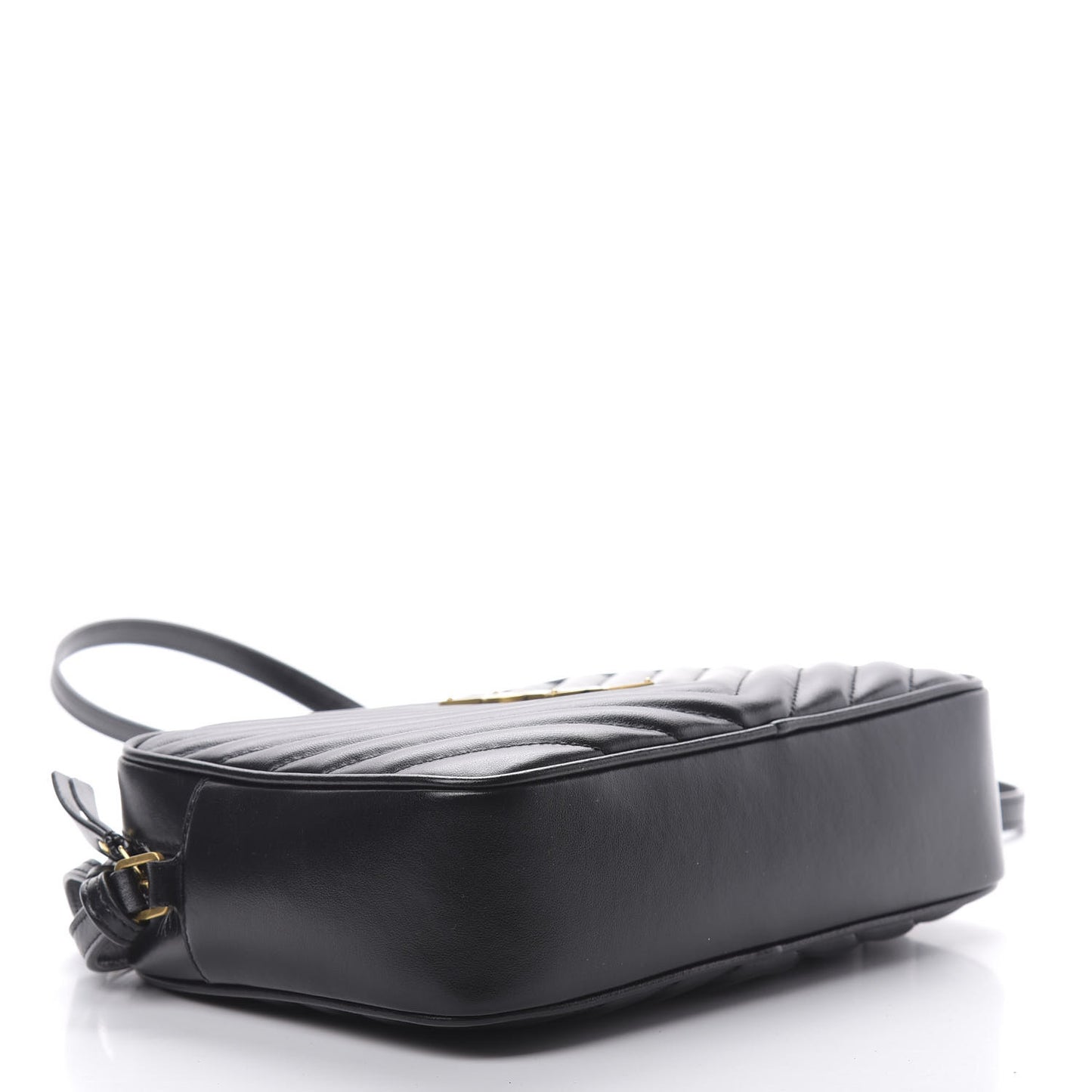 Calfskin Matelasse Monogram Lou Camera Bag Black