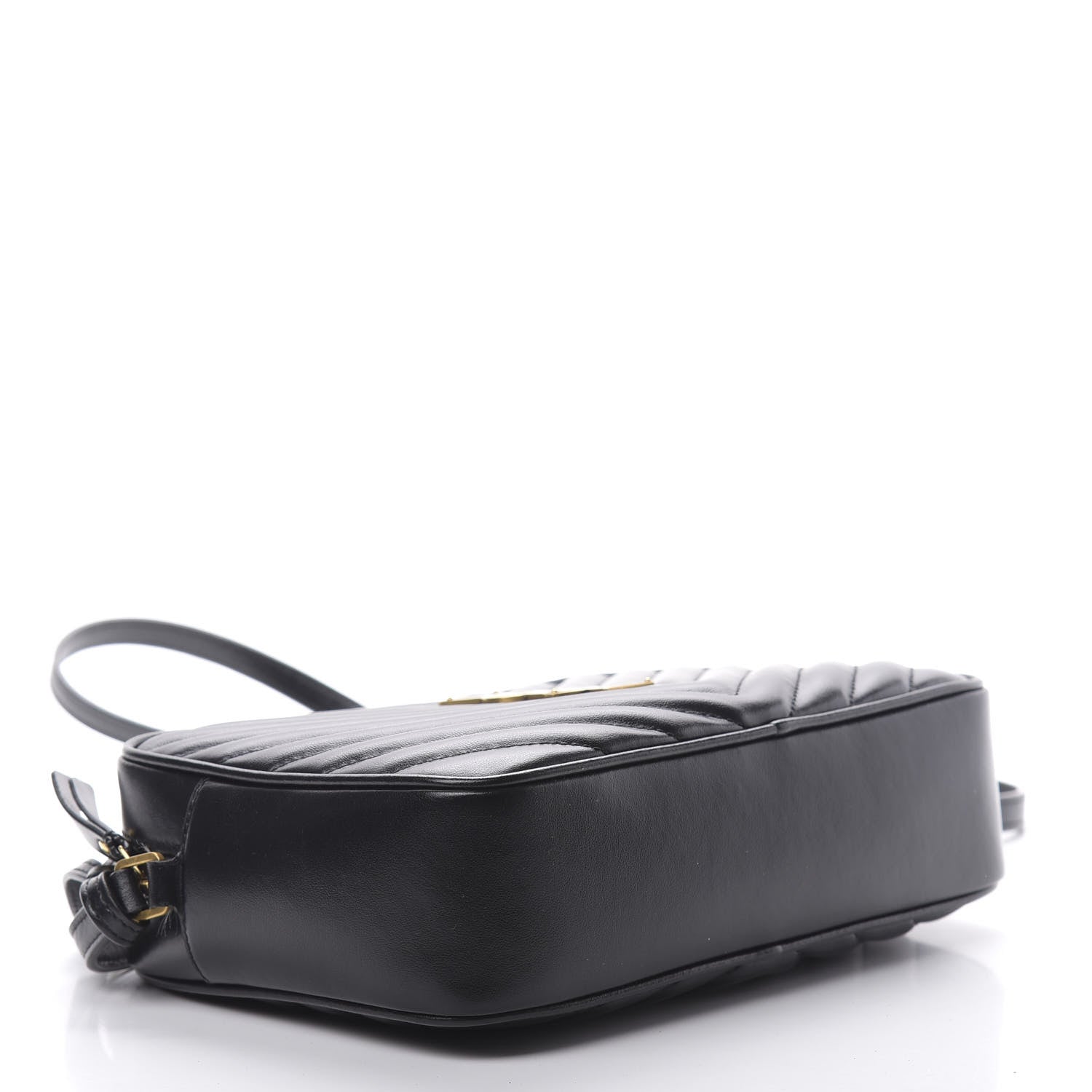 Saint Laurent Calfskin Matelasse Monogram Lou Camera Bag Black 4 of 13