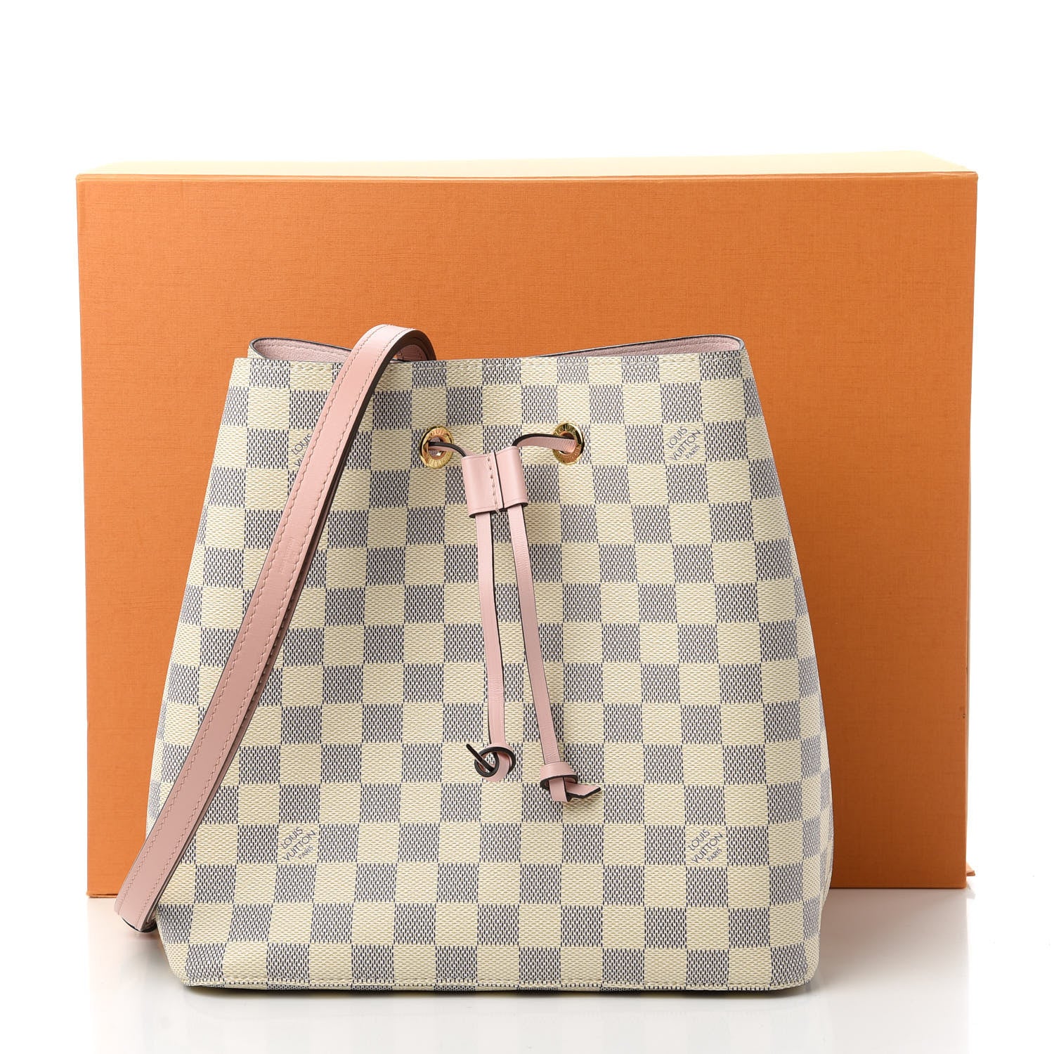 Louis Vuitton Damier Azur Neonoe MM Eau De Rose 11 of 12