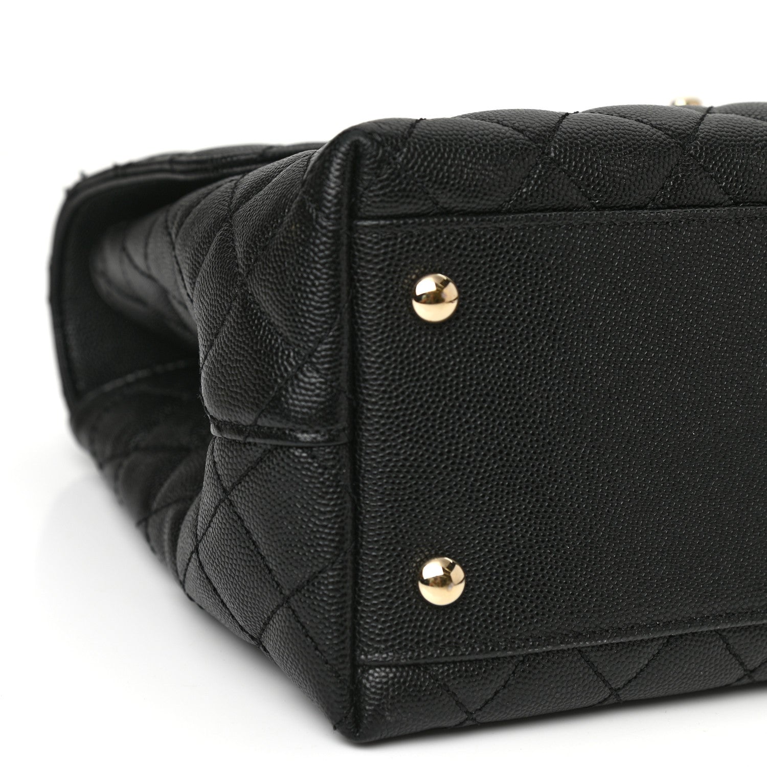 Chanel Caviar Quilted Medium Coco Handle Flap Black 9 of 11