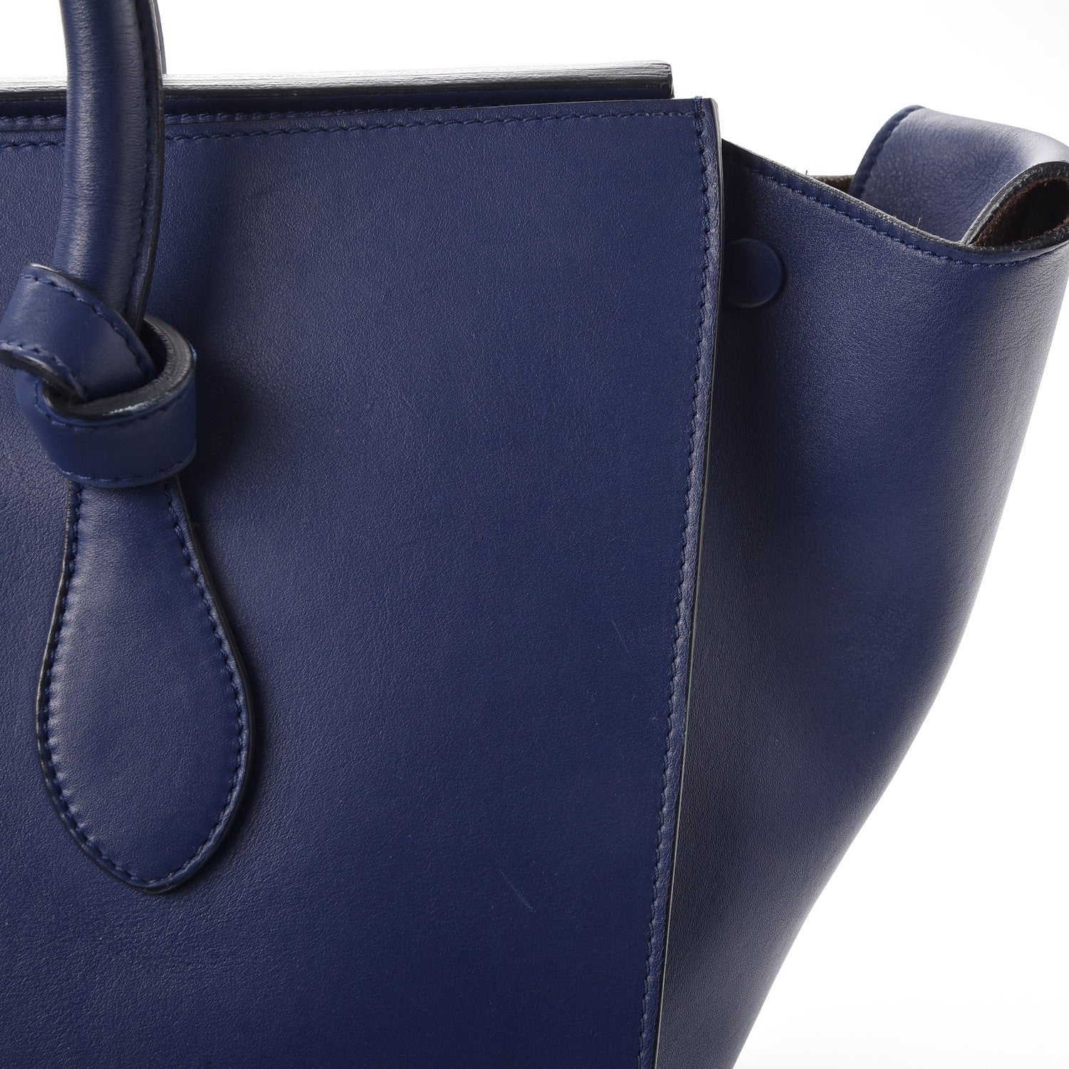 Celine Smooth Calfskin Small Tie Knot Tote Dark Indigo 21 of 23