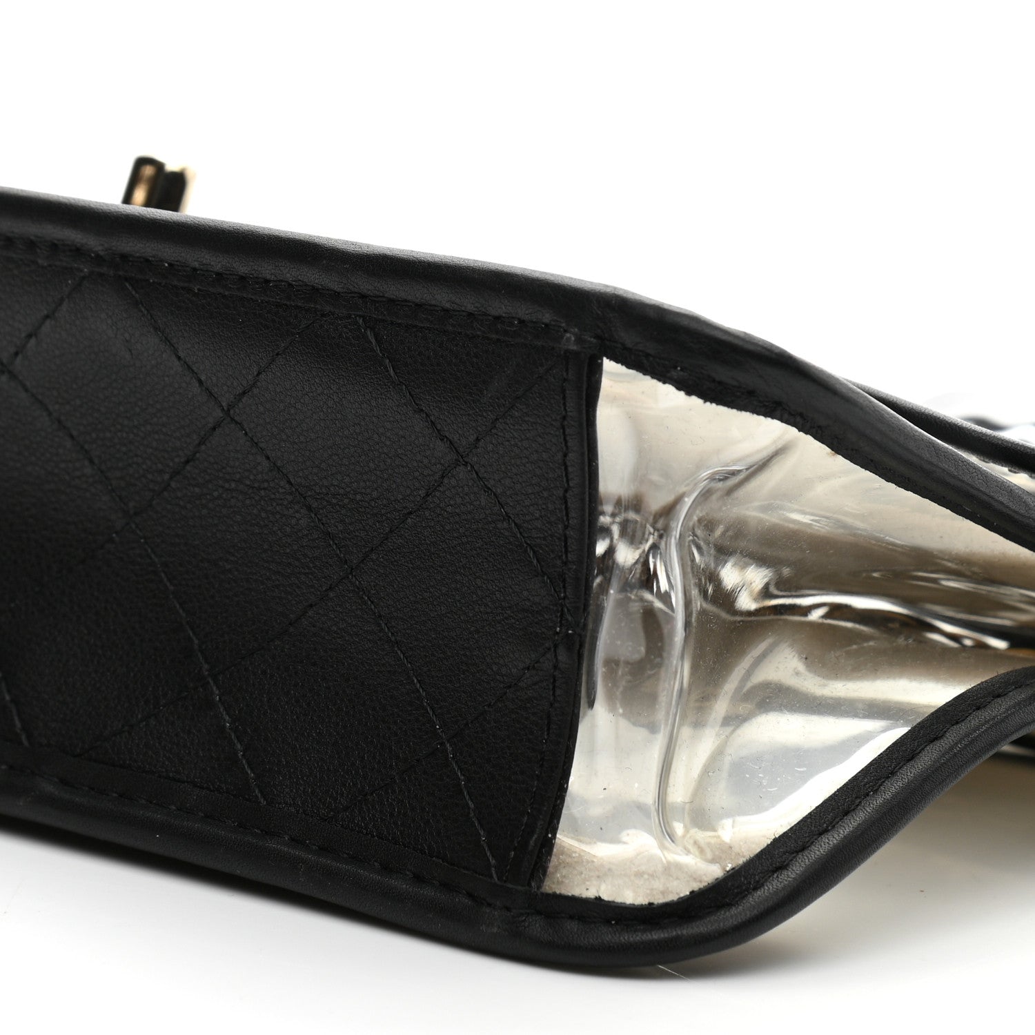 Chanel Lambskin PVC Sand By The Sea Flap With Pearl Strap Black 10 of 10