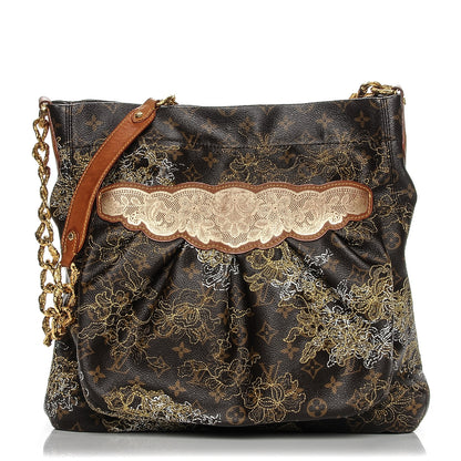 Louis Vuitton Monogram Dentelle Fersen Gold 1 of 10