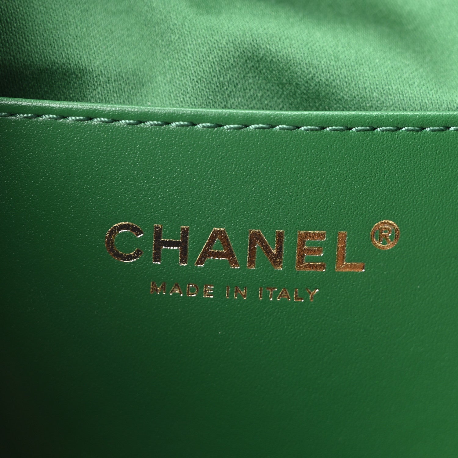 Chanel Caviar Quilted Mini Chanel 25 Handbag Green 6 of 10