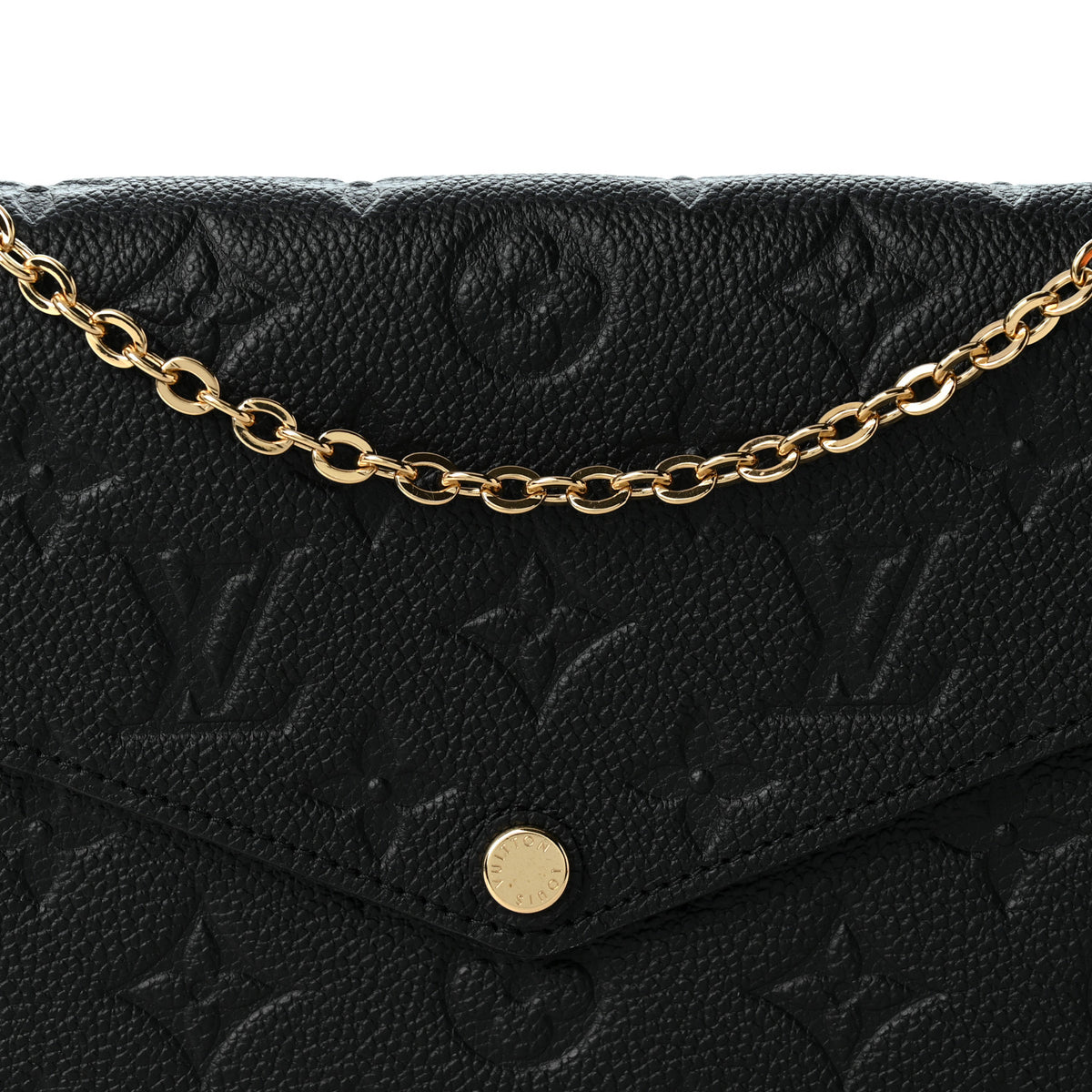 Louis Vuitton Empreinte Pochette Felicie Chain Wallet Black 8 of 11