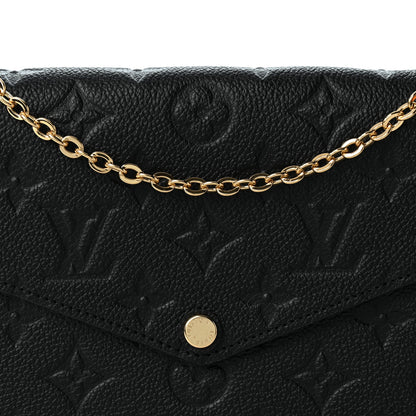Louis Vuitton Empreinte Pochette Felicie Chain Wallet Black 8 of 11