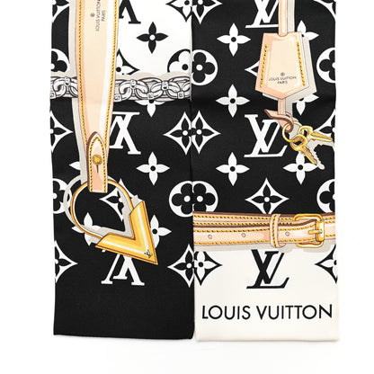 Louis Vuitton Silk Monogram Confidential Bandeau Black 2 of 3