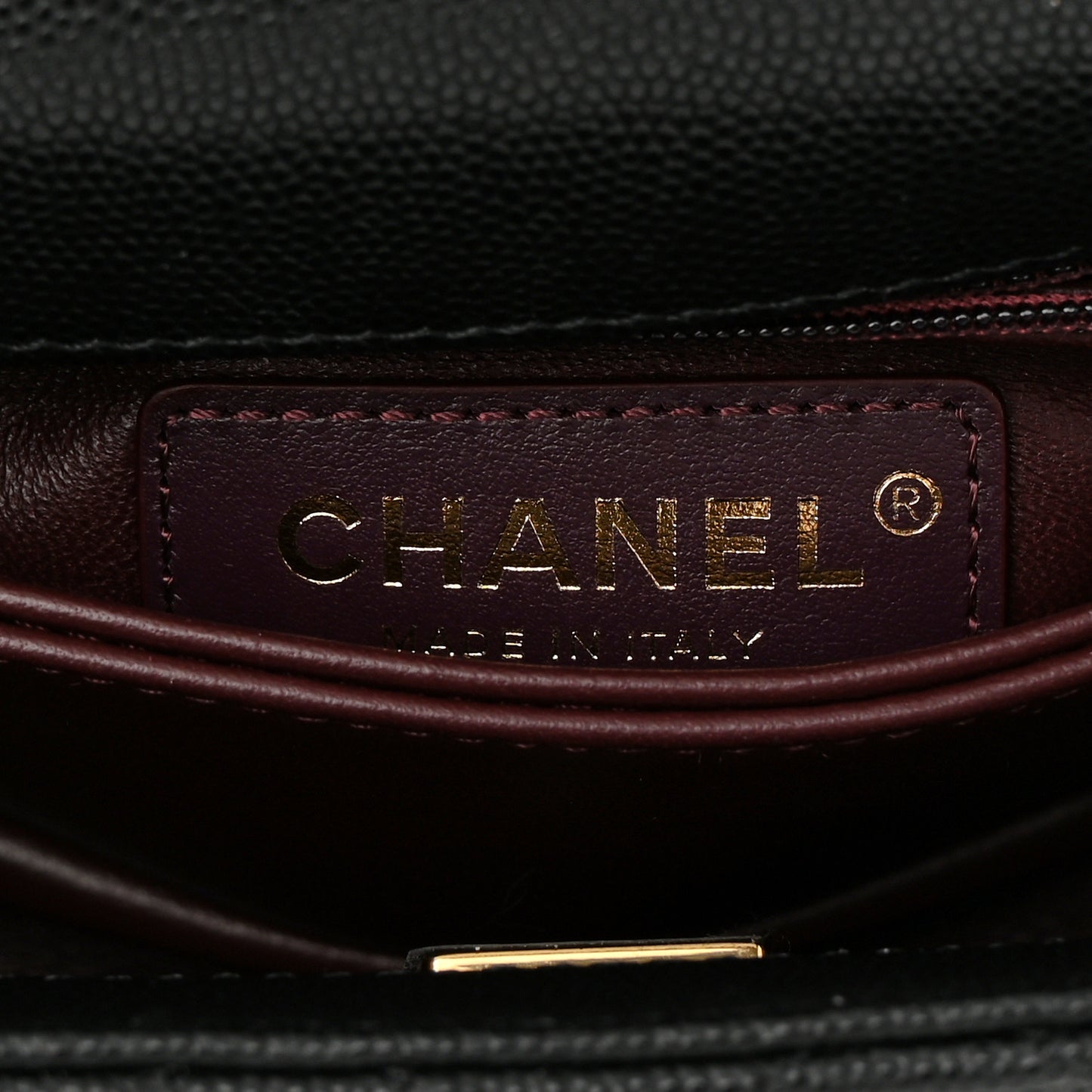 Caviar Quilted Extra Mini Coco Handle Flap Black