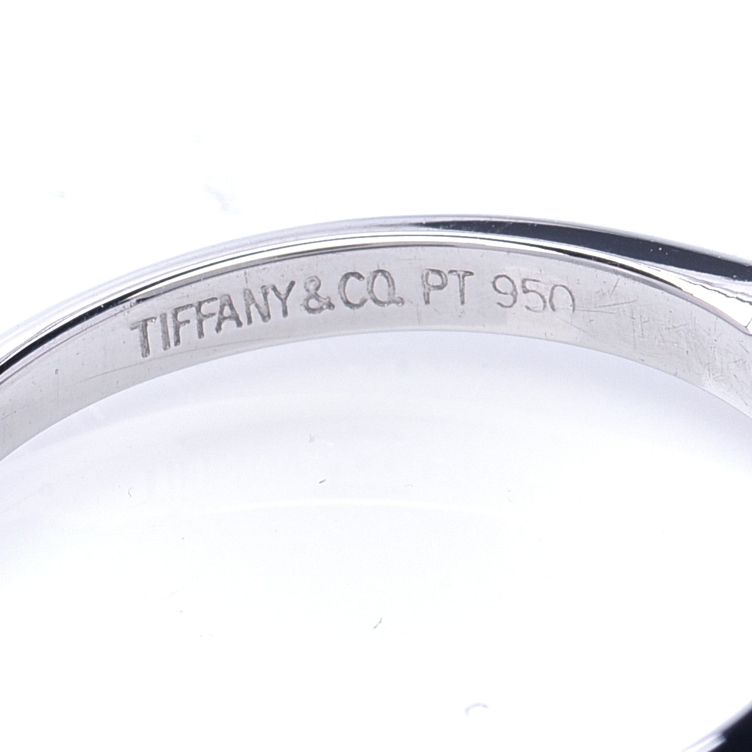 Tiffany Platinum Diamond .20ct Solitaire Engagement Ring 50 5.25 6 of 6