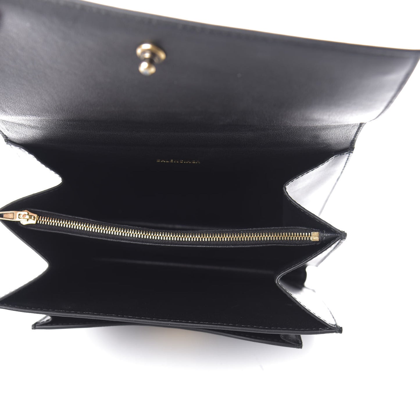 Box Calfskin S Sharp Chain Shoulder Bag Black