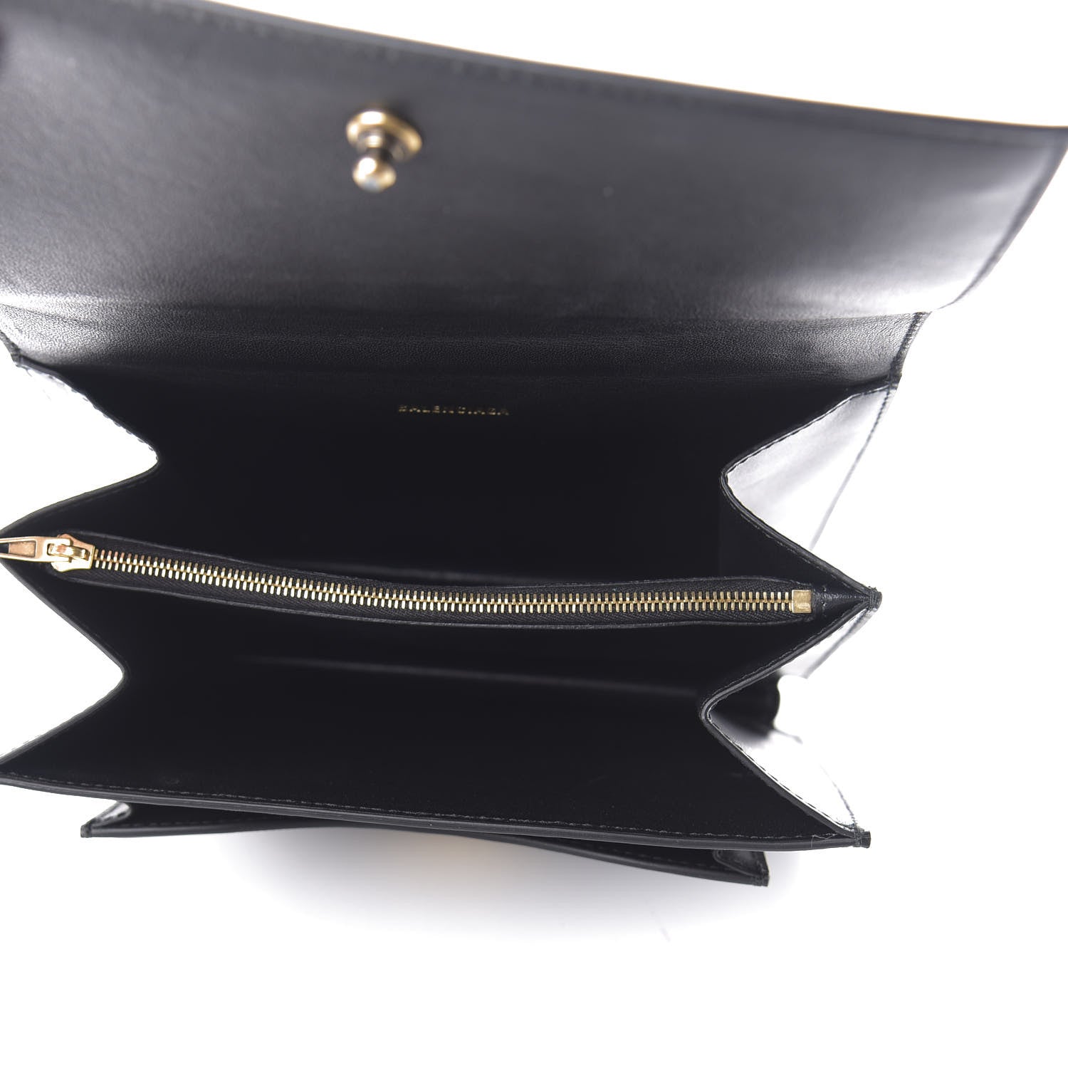 Balenciaga Box Calfskin S Sharp Chain Shoulder Bag Black 6 of 10