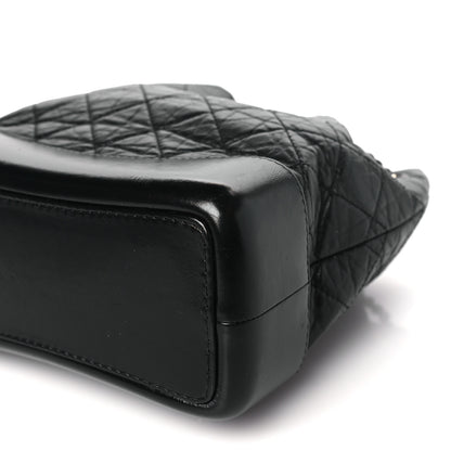 Chanel Aged Calfskin Quilted Small Gabrielle Backpack Black 10 of 10