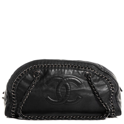 Chanel Smooth Calfskin Luxe Ligne Medium Bowler Black 1 of 7