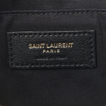 Saint Laurent Calfskin Matelasse Monogram Lou Camera Bag Dark Beige 6 of 9