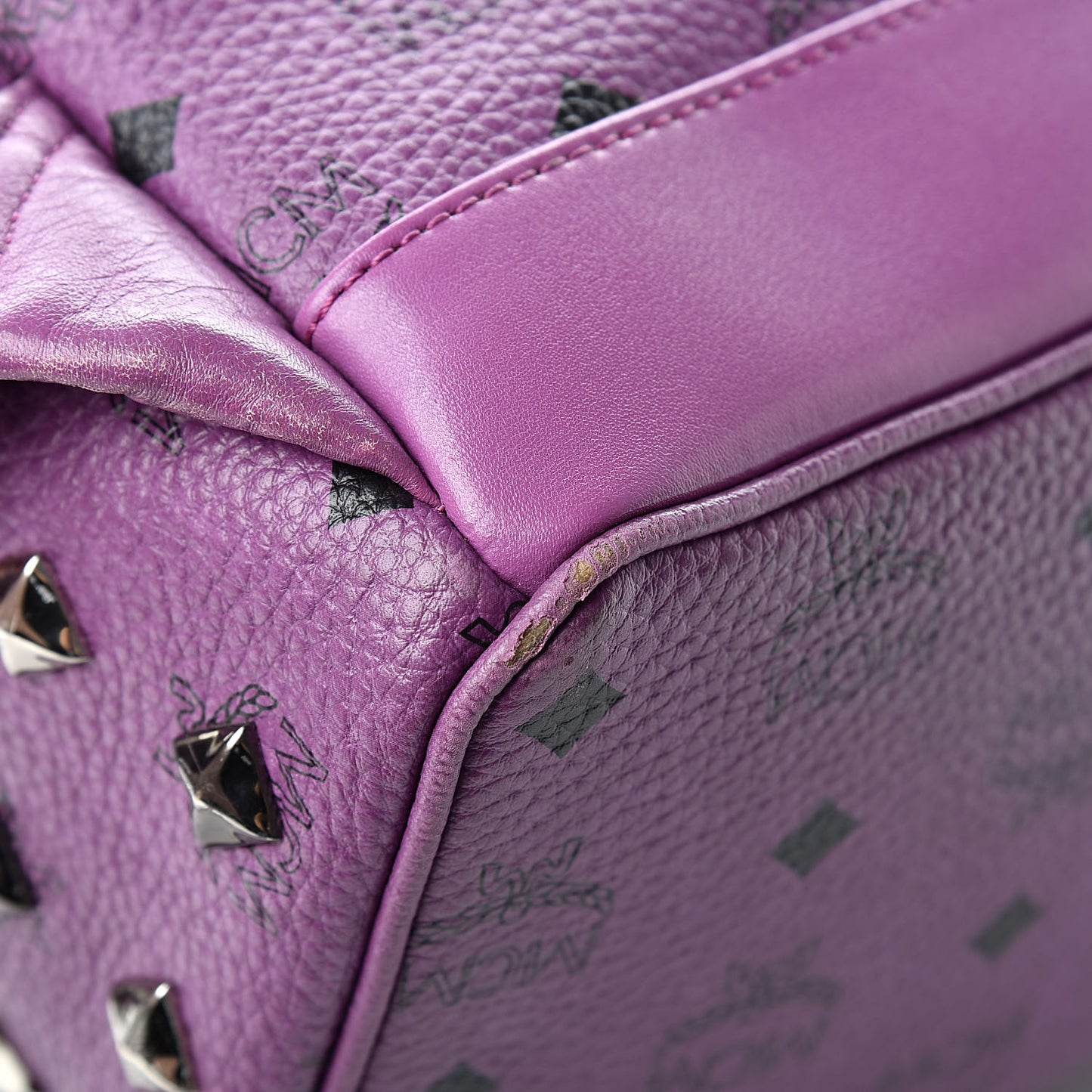 Visetos Studded Medium Stark Backpack Purple