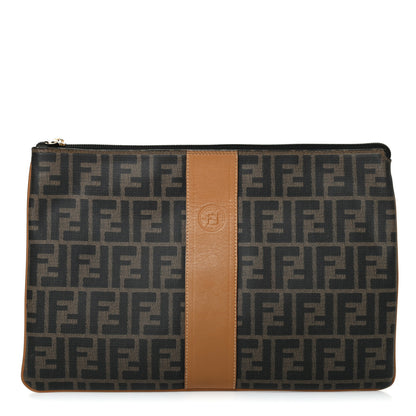 Fendi Zucca Spalmati Zip Pouch Tobacco 1 of 4