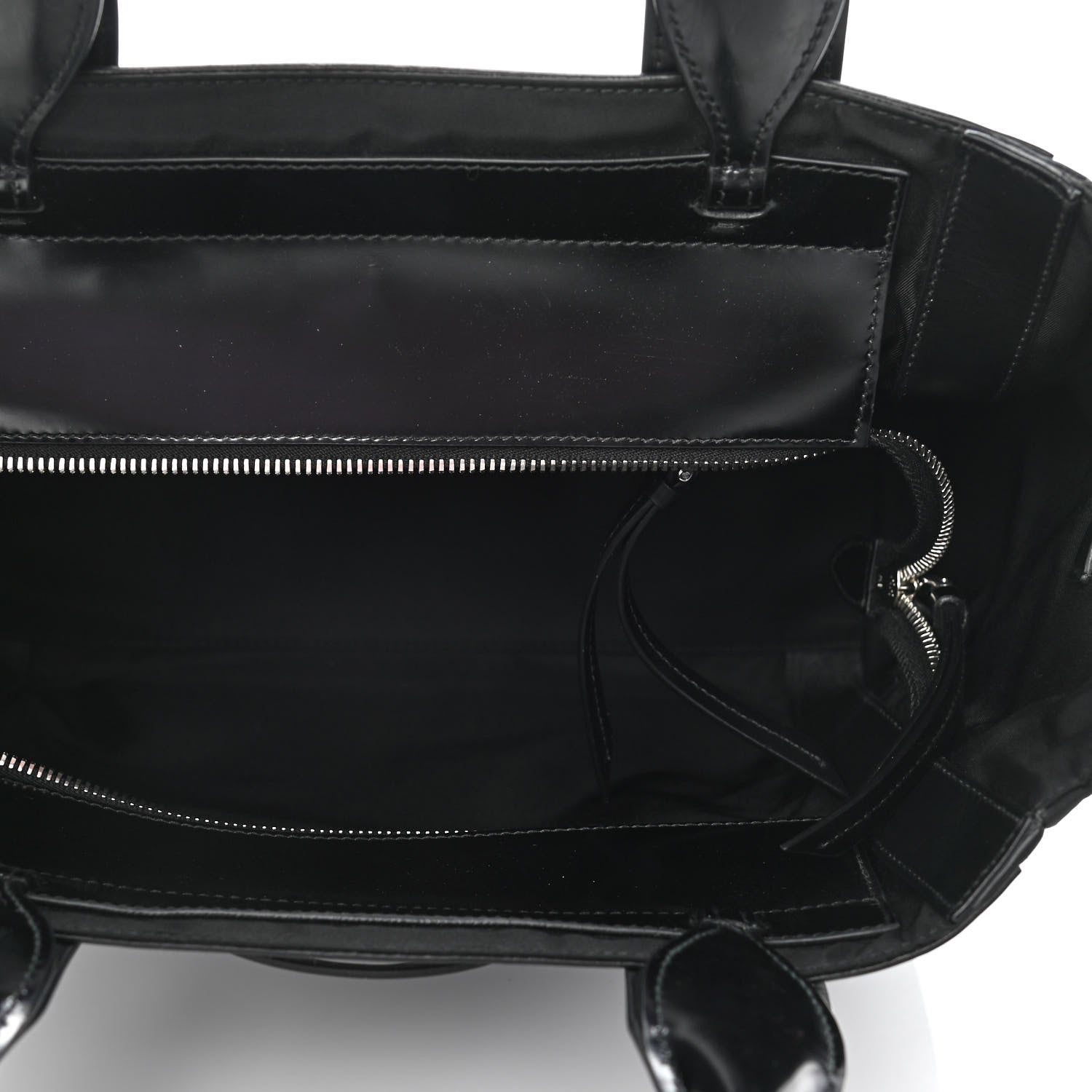 Prada Tessuto Nylon Spazzolato Small Ouverture Top Handle Bag Black 4 of 11