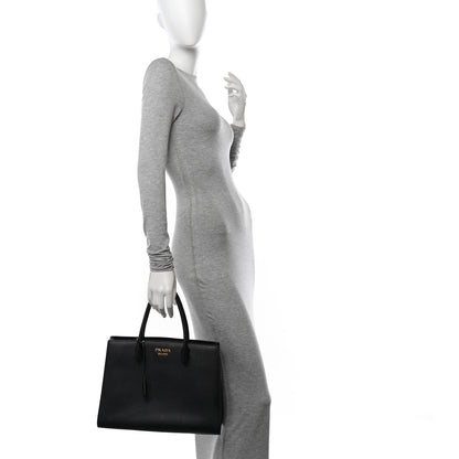 Prada Saffiano City Calfskin Large Bibliothèque Top Handle 2 of 11