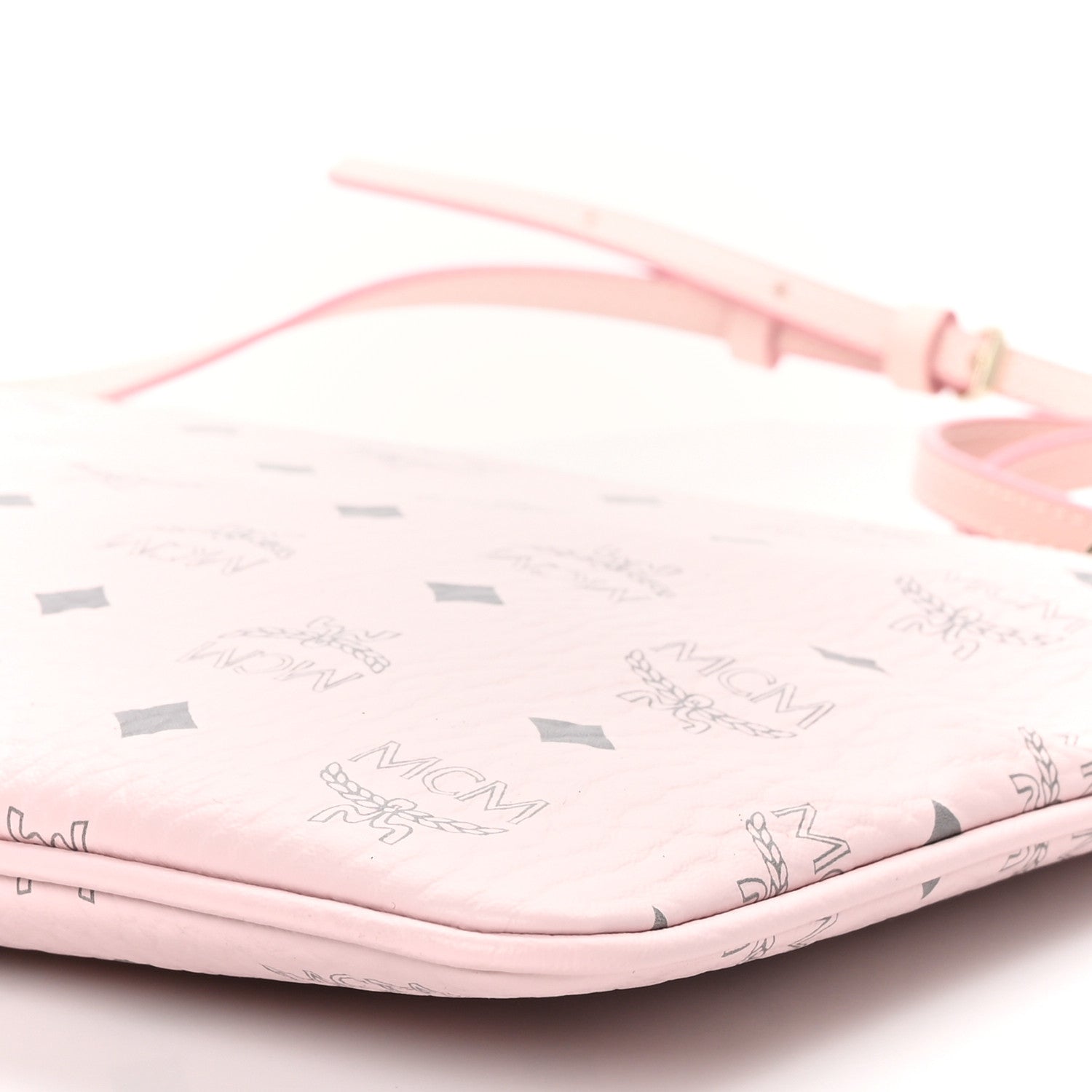 MCM Visetos Medium Crossbody Pouch Powder Pink 9 of 9