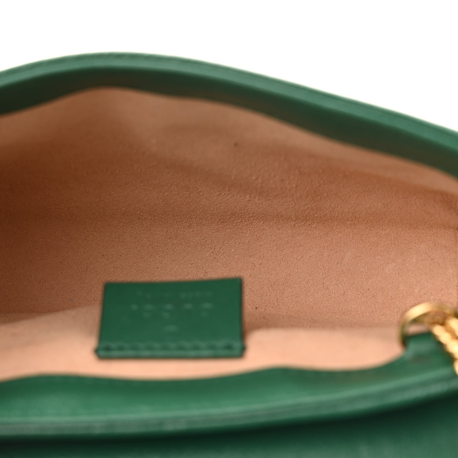 Gucci Azalea Calfskin Enamel Matelasse Diagonal Super Mini Torchon GG Marmont Shoulder Bag New Shamarock Emerald 5 of 11