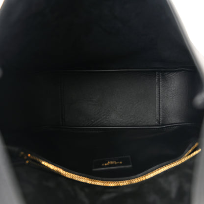 Saint Laurent Smooth Calfskin Large Le 5 A 7 Soft Hobo Black 5 of 10