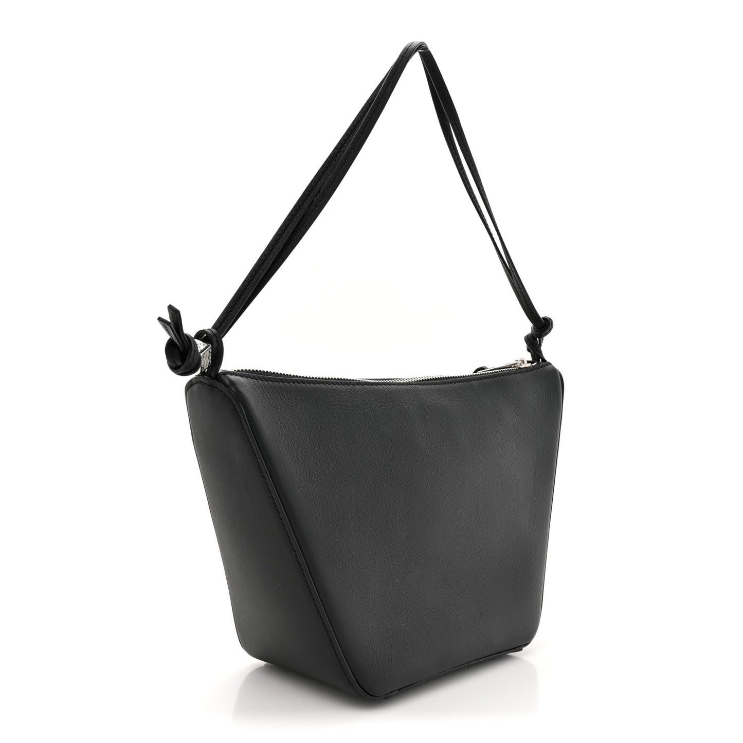 Calfskin Mini Hammock Hobo Black
