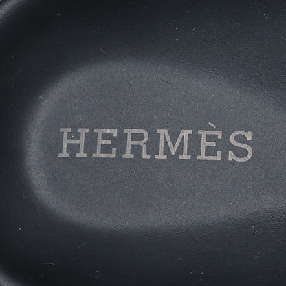 Hermes Calfskin Womens Chypre Sandals 37 Black 7 of 8