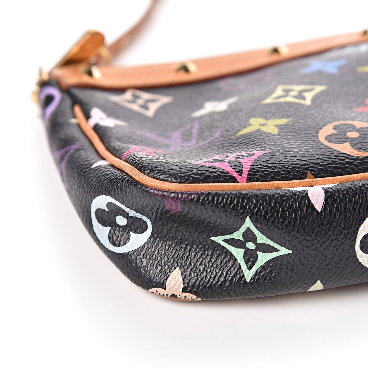 Monogram Multicolor Pochette Accessories Black