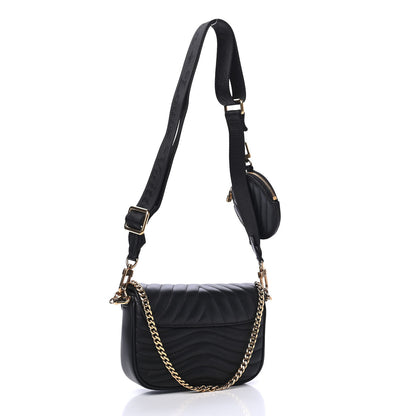 Louis Vuitton Calfskin New Wave Multi Pochette Black 2 of 4