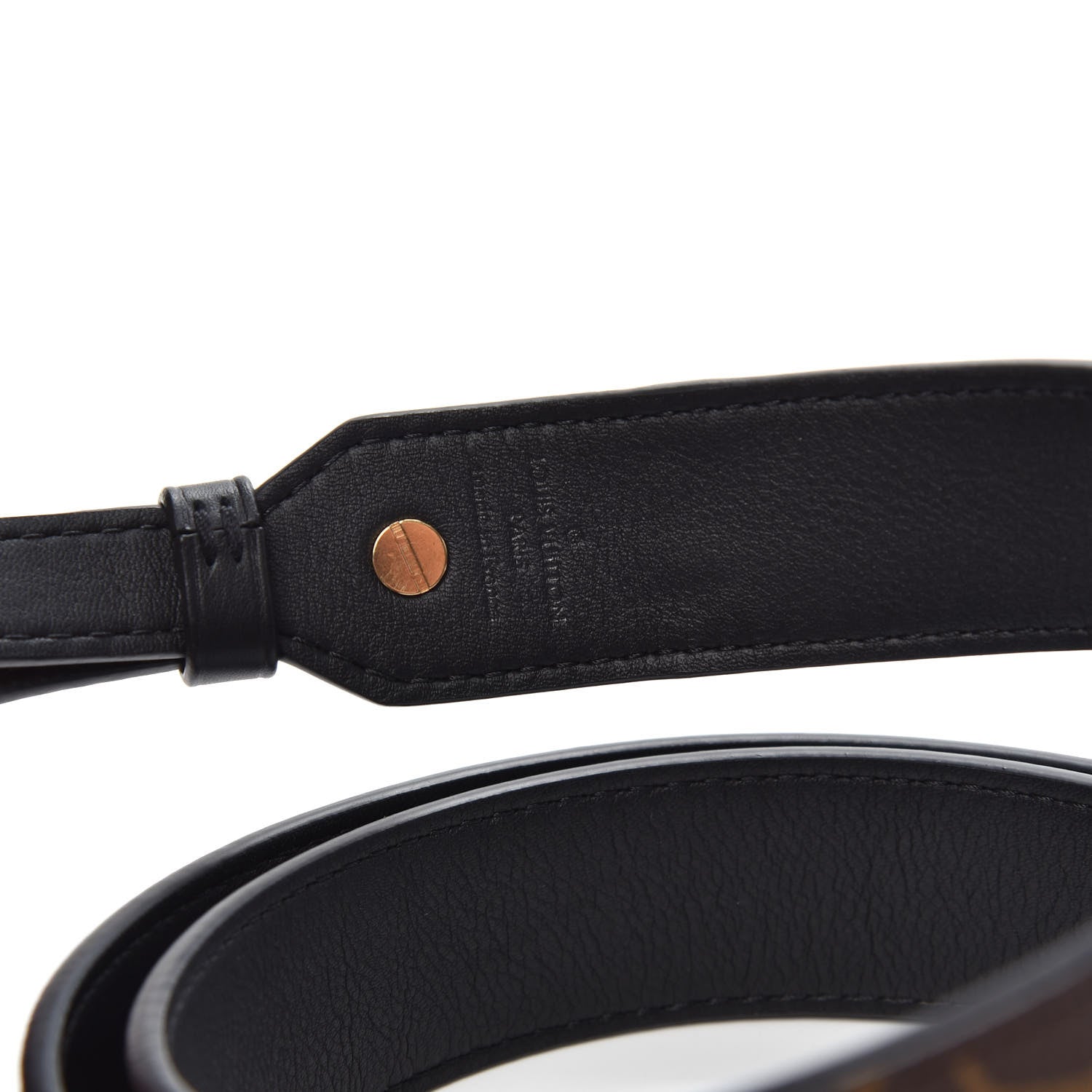 Louis Vuitton Monogram Bandouliere Shoulder Strap XL Black 4 of 5