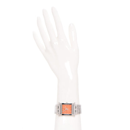 Hermes Stainless Steel 26mm Heure H Hour Quartz Watch Orange 2 of 7