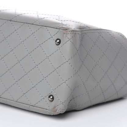 Chanel Grained Calfskin Small CC Pocket Tote Grey 9 of 17