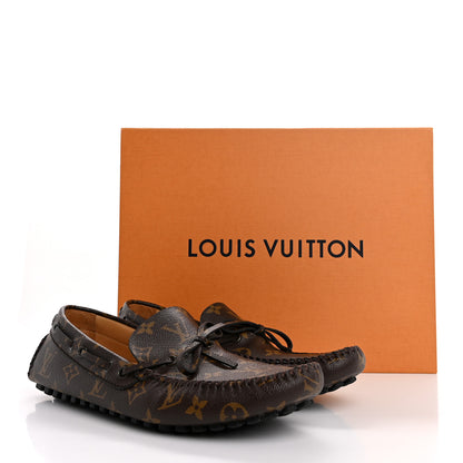 Louis Vuitton Monogram Mens Arizona Car Shoe Moccasin Loafers 8 12 of 12